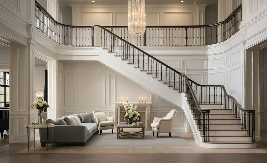 Refined Staircases Refined Staircases in great room